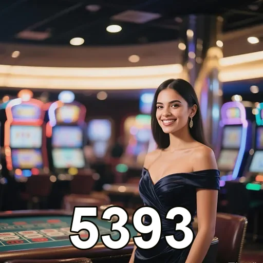Imagem de um cassino com elementos de apostas, relacionada ao site 5393, destacando o universo de jogos de sorte e azar.